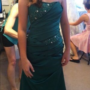 Green mermaid dress